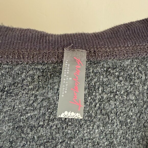 Free People Gray Hooded Long Feel Good Layer S - Picture 5 of 13